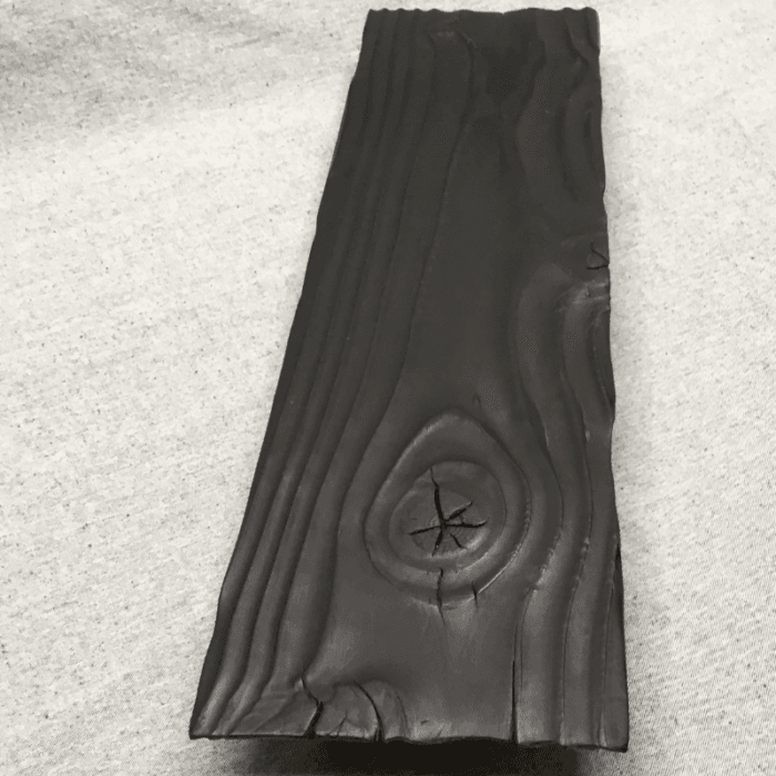 Deska Shou Sugi Ban 120 – ręcznie opalana deska do serwowania