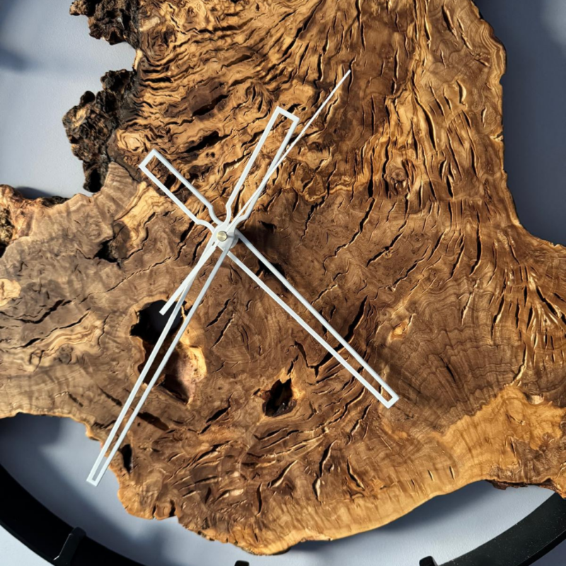 zegar loft handmade z naturalnego drewna